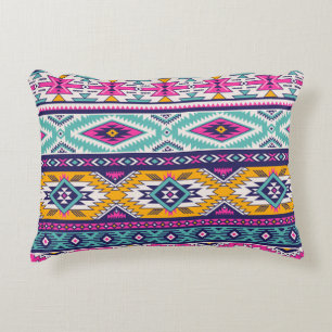 Cojín Decorativo Navajo tribal vintage: patrón retro
