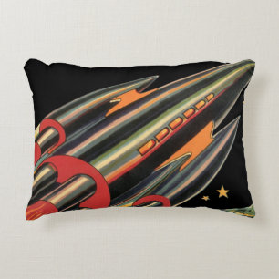 Cojín Decorativo Nave espacial de ciencia ficción vintage por Space