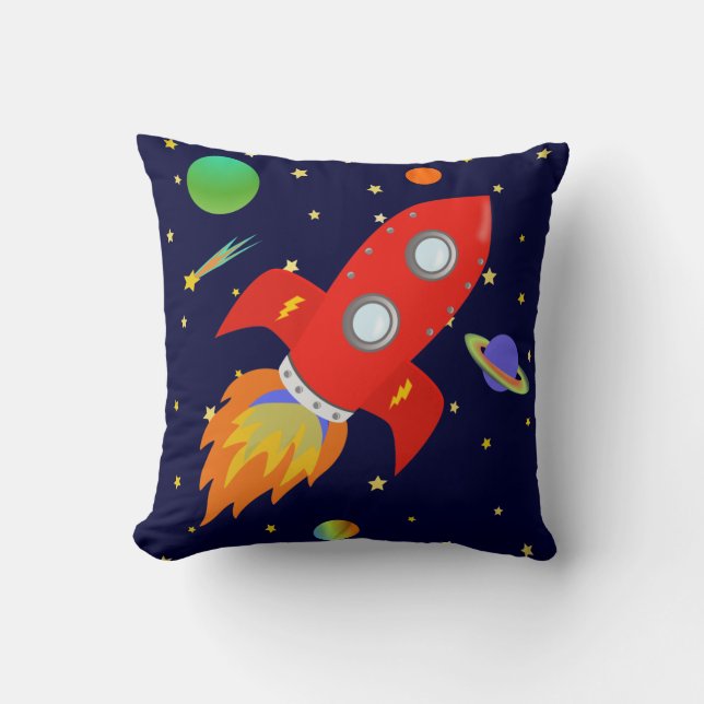 Cojín Decorativo Nave personalizada de Rocket (Anverso)