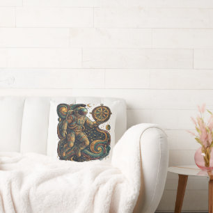 Cojín Decorativo Navega por las Estrellas – Cósmico Inspirador