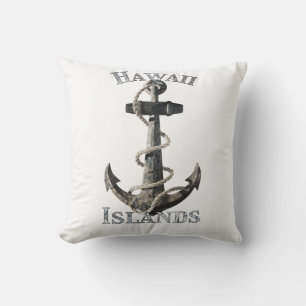 Cojín Decorativo Navegación por Hawái Nautical Anchor