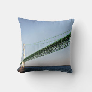 Cojín Decorativo Navegar Bajo El Puente Mackinac