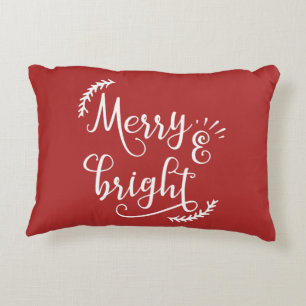 Cojín Decorativo Navidad alegre y brillante