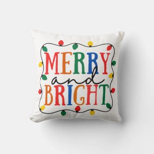 Cojín Decorativo Navidad Alegre y Brillante