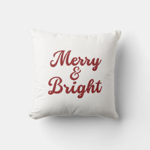 Cojín Decorativo Navidad Alegre y Brillante