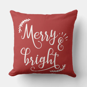 Cojín Decorativo Navidad alegre y brillante