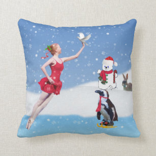 Cojín Decorativo Navidad, bailarina, país de las maravillas del