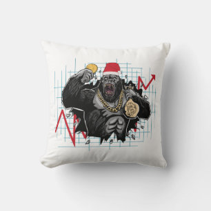 Cojín Decorativo Navidad Bitcoin - Mercado de Valores