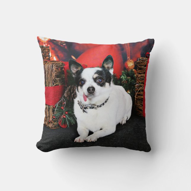 Cojín Decorativo Navidad - chihuahua X - Stella (Anverso)