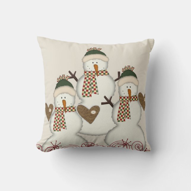 Cojín decorativo navidad, Cojín decorativo beige d (Anverso)