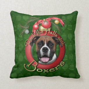 Cojín Decorativo Navidad - cubierta los pasillos - boxeadores -