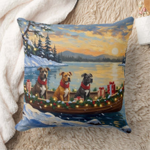 Cojín Decorativo Navidad de barco de Pitbull