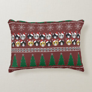 Cojín Decorativo Navidad de gatos