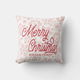 Cojín Decorativo navidad decorativa de copos de nieve vintage