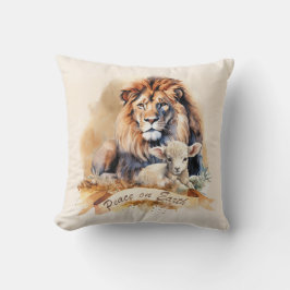 Cojín Decorativo Navidad del León y el Cordero
