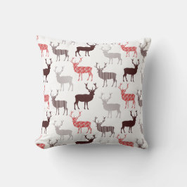 Cojín Decorativo Navidad del macho o del reno de los ciervos del