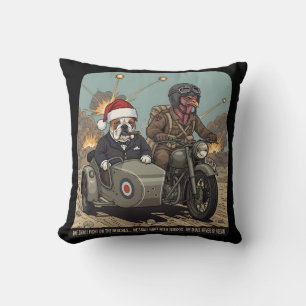 Cojín Decorativo Navidad divertida con tema británico