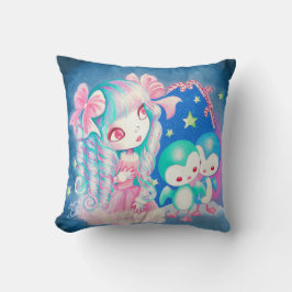 Cojín Decorativo Navidad dulce del pingüino