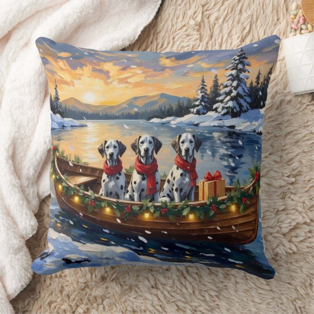 Cojín Decorativo Navidad en Barco Dálmata (Manta)