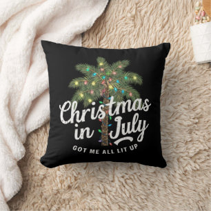 Cojín Decorativo Navidad en Julio Me Tiene Todo Encendido 