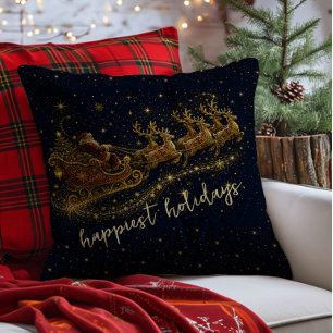 Cojín Decorativo Navidad en las Estrellas   Trineo de Santa