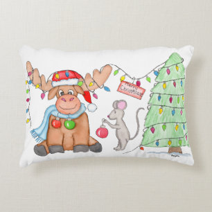 Cojín Decorativo Navidad - ¡Feliz Christ-Alce!