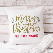 Navidad Feliz Oro Moderno Familia Personalizada