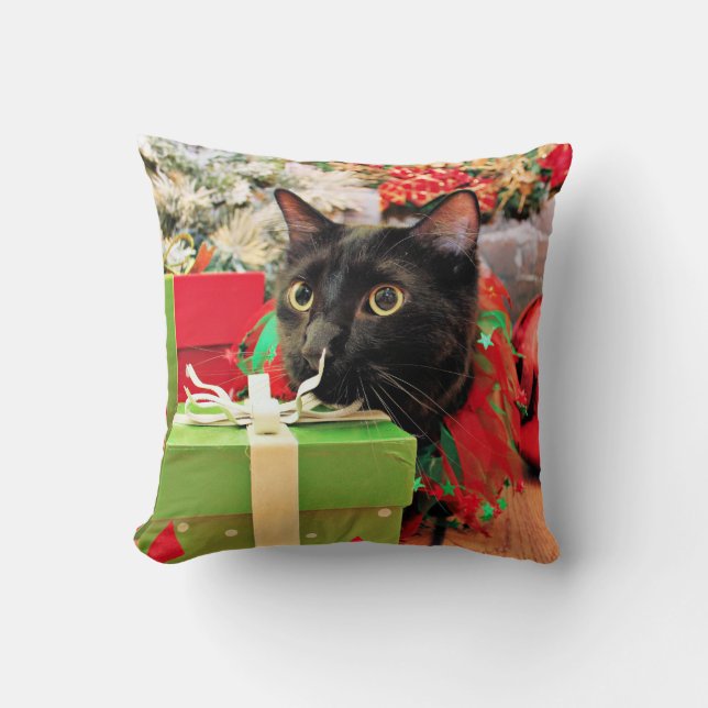 Cojín Decorativo Navidad - gato - Bentley (Anverso)