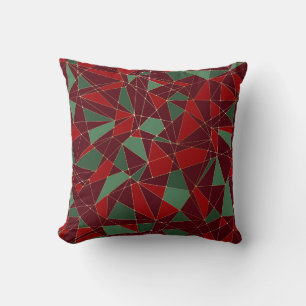 Cojín Decorativo Navidad geométrica moderna diseñador festivo