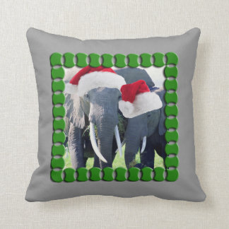 Cojín Decorativo Navidad inolvidable del elefante