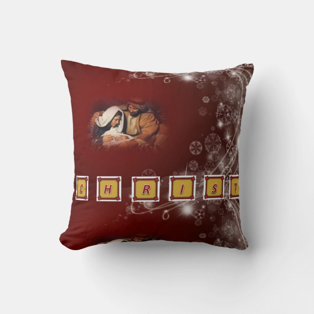 Cojín decorativo navidad, Jesucristo (Anverso)