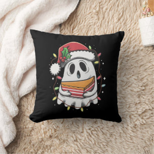 Cojín Decorativo Navidad Lindo Fantasma Santa Fiesta de Navidad Vac