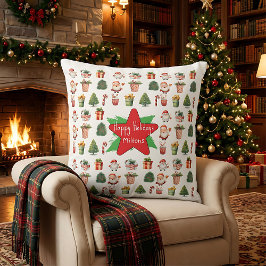 Cojín Decorativo Navidad moderna simple invierno 
