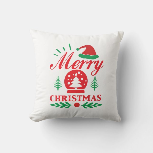 Cojín Decorativo Navidad navidad de arte navideño (Anverso)