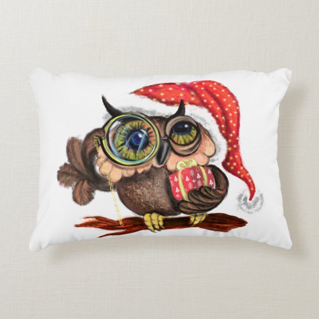 Cojín Decorativo Navidad Owl Pillow (Anverso)