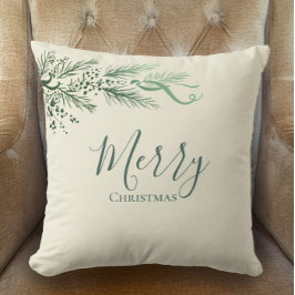 Cojín Decorativo Navidad personalizada de pino único y moderna