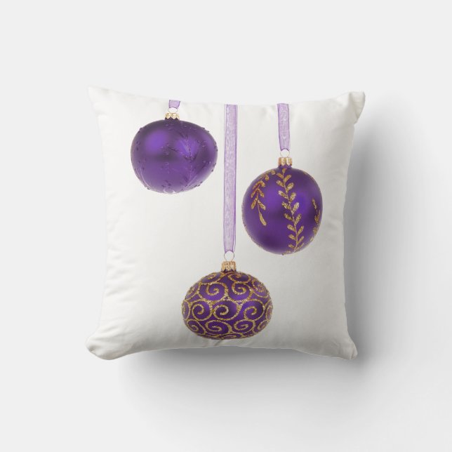 Cojín Decorativo Navidad púrpura Amethyst de la lavanda del (Anverso)