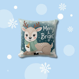 Cojín Decorativo Navidad Reno Cuento Merry & Bright