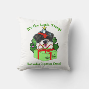 Cojín Decorativo Navidad Shih Tzu