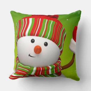 Cojín decorativo navidad/Snowman