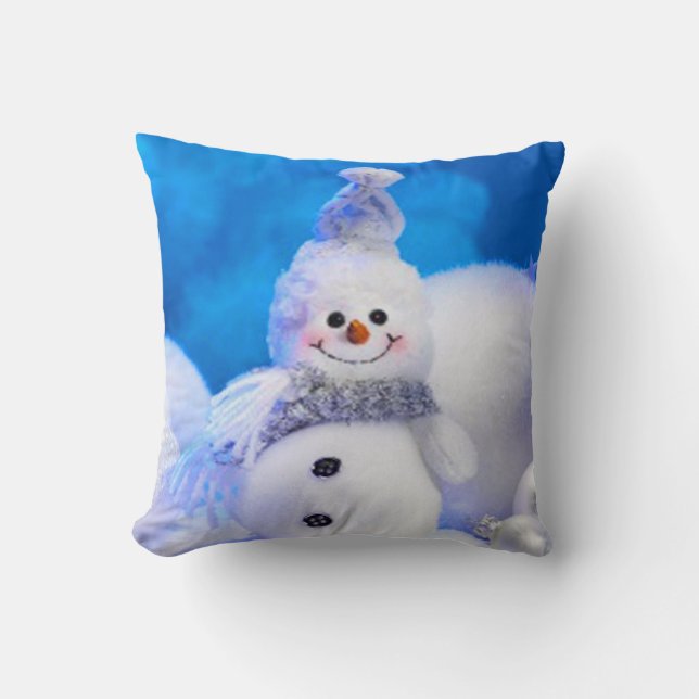Cojín decorativo navidad/Snowman (Anverso)