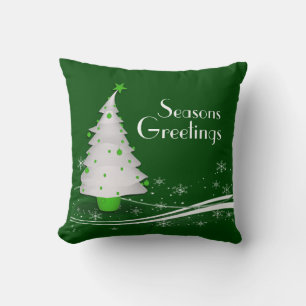 Cojín Decorativo Navidad verde festivo
