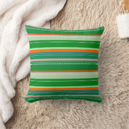 Cojín Decorativo Navidad verde rayada