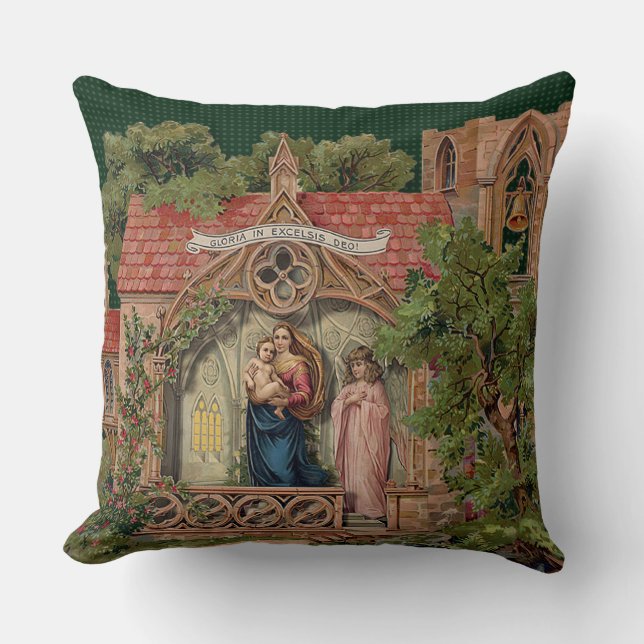 Cojín decorativo "Navidad Vieja" (Anverso)