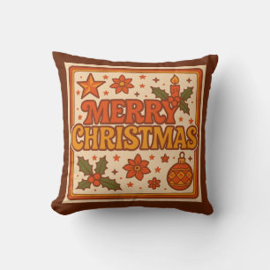 Cojín Decorativo Navidad vintage de los años 70