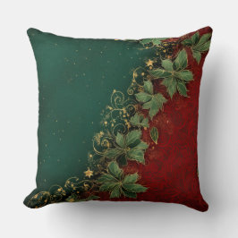 Cojín Decorativo Navidades abstractos Pillow - Rojo moderno y verde