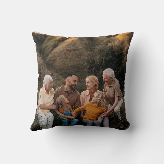 Cojín Decorativo Navidades acuarela floral botánica foto oscura (Reverso)