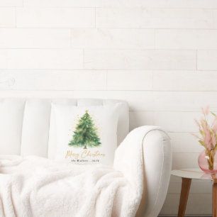 Cojín Decorativo Navidades acuáticos modernos Pine Tree