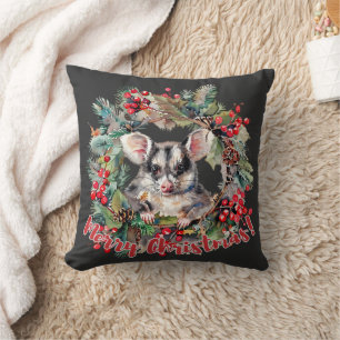 Cojín Decorativo Navidades Adorables Sugar Glider Wreath