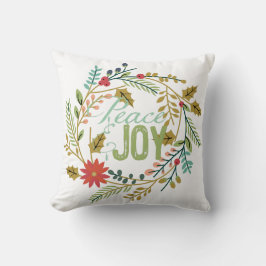 Cojín Decorativo Navidades alegres de la alegría Holiday Pillow